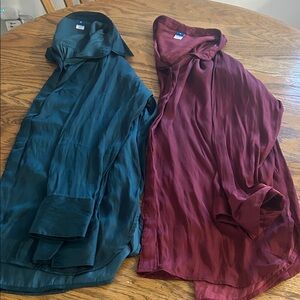 Old Navy Women's Blouses in Teal and Burgundy